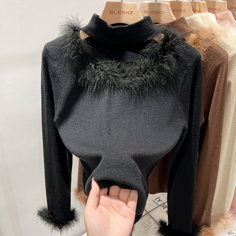 【tops】ファーニットトップス　M27760