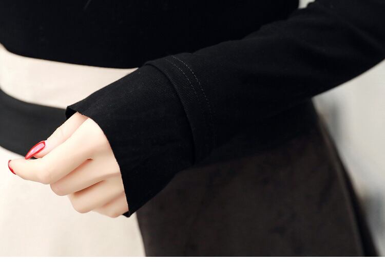 【set】美人度アップ!韓国系着心地良い切り替えファッション洋気淑女２点セット G1587