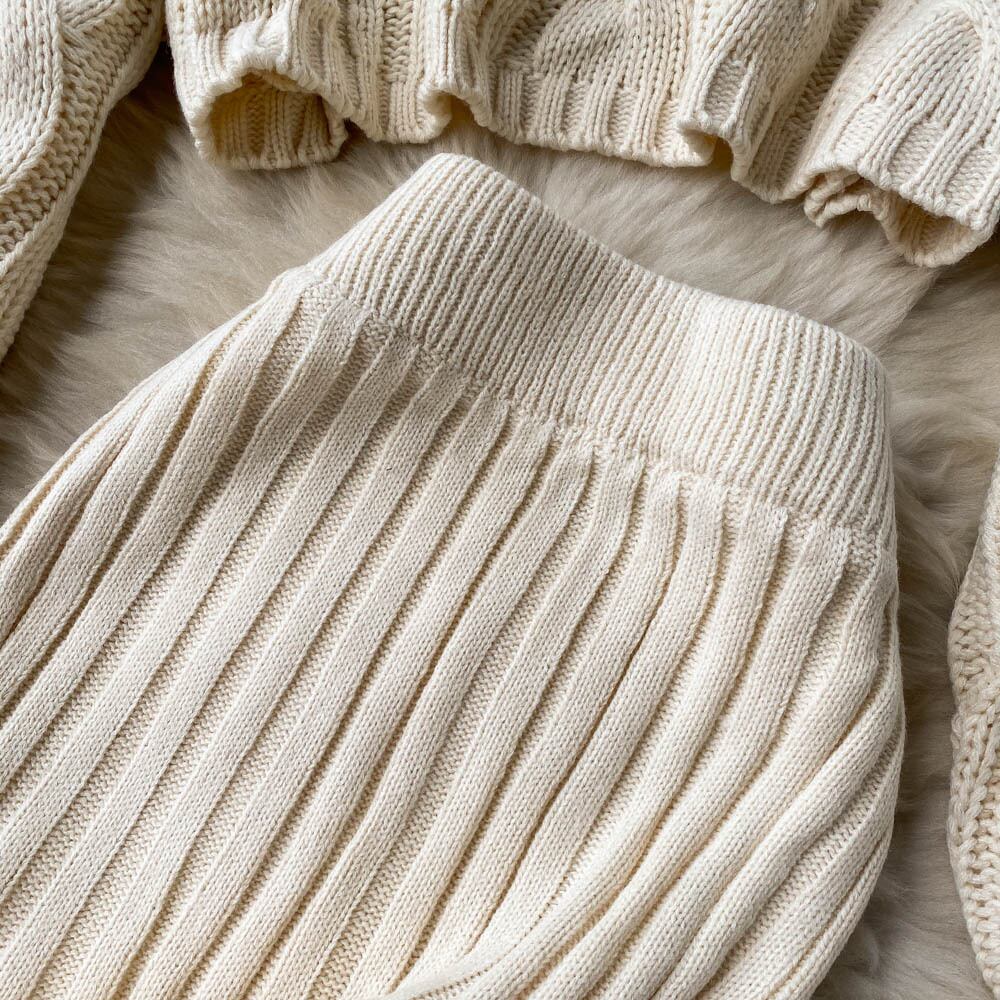 【set】着心地良い!気質満点ハイネックセーター+タイトスカートオシャレ２点セット G3271