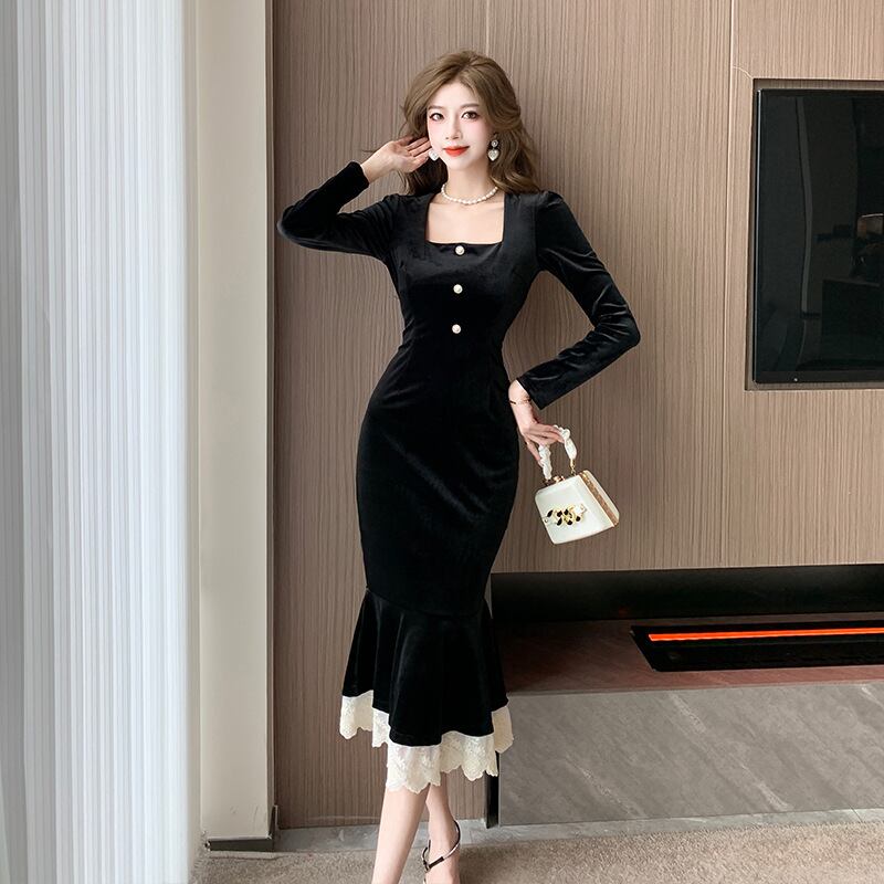 【dress】マーメイドワンピース　M18538