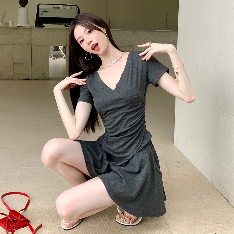 【set】Tシャツ×スカートセット　M24193