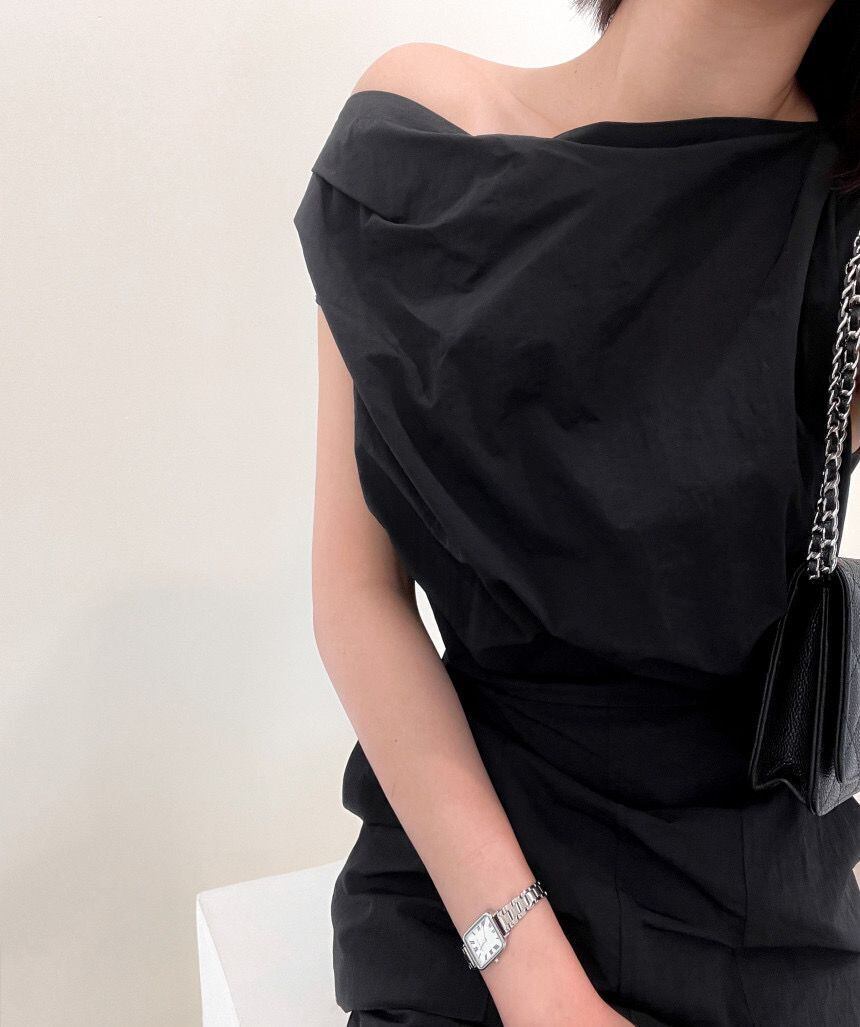 【dress】オフショルダースリットワンピース G20073