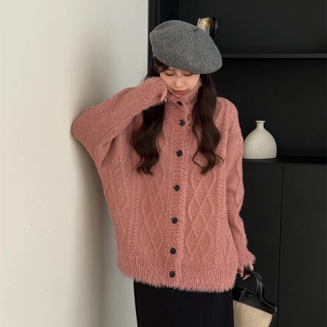 【outer】ニットカーデ　M27352
