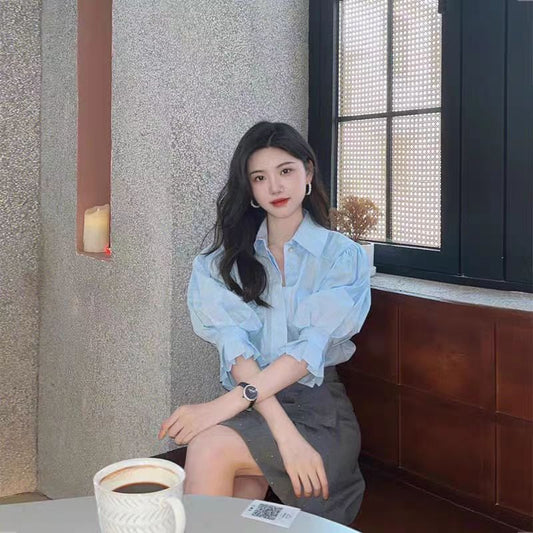 【tops】パフスリーブ ブラウスG20860