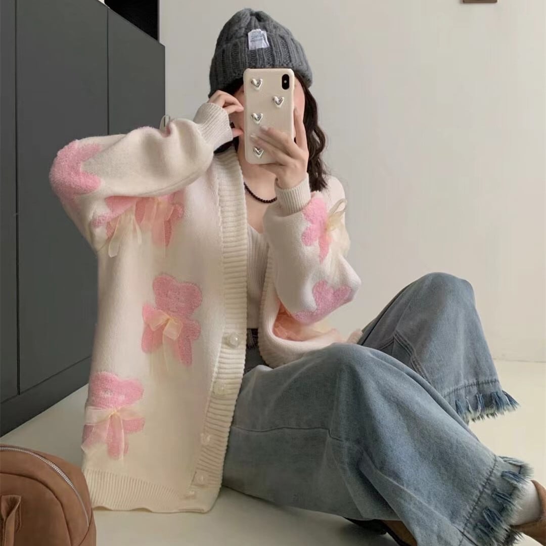 【outer】ニットカーデ　M25846