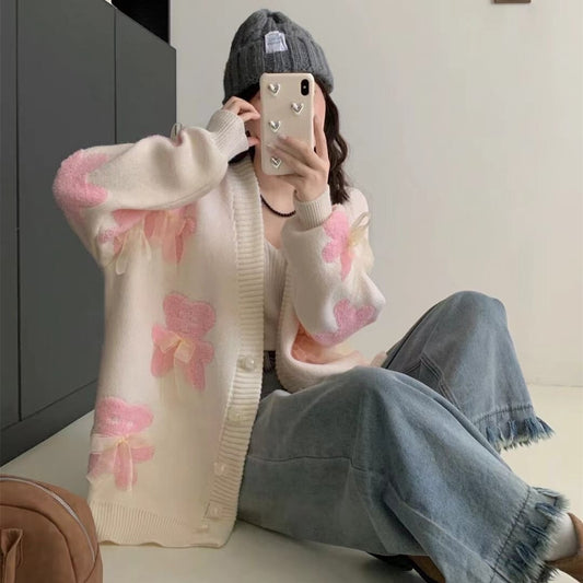 【outer】ニットカーデ　M25846
