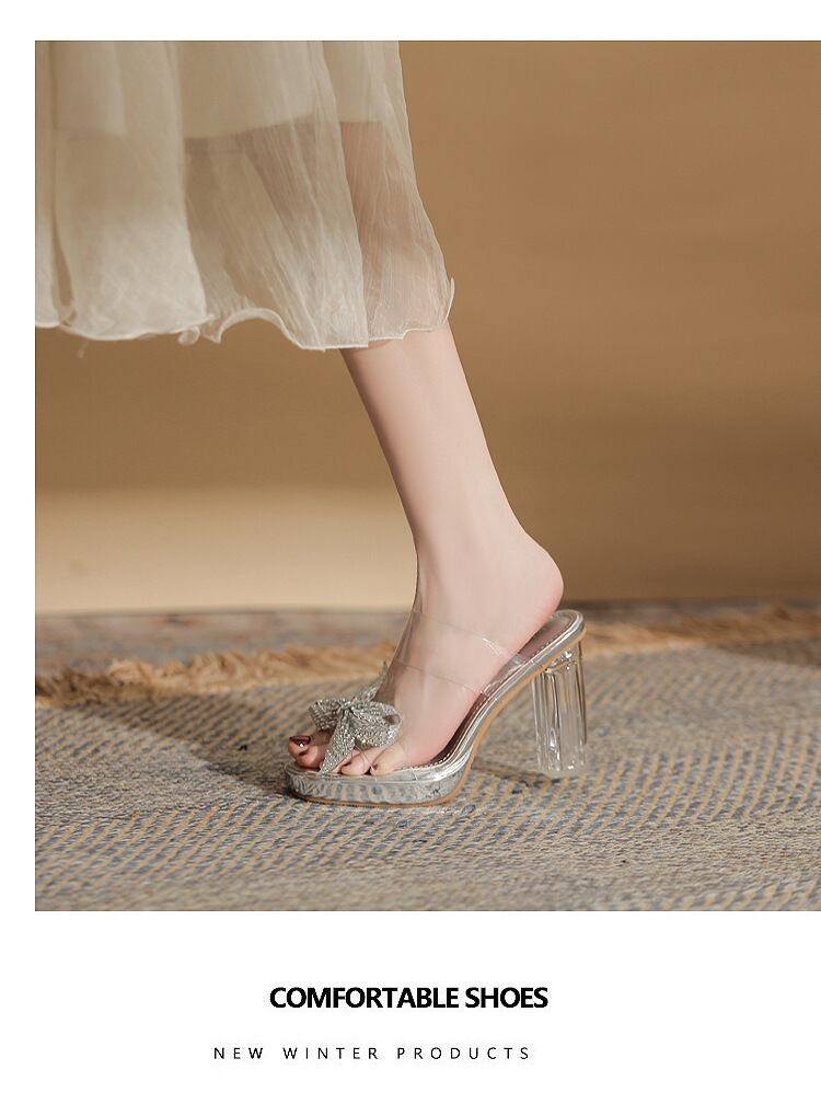【shoes】リボン付きサンダル　M30228