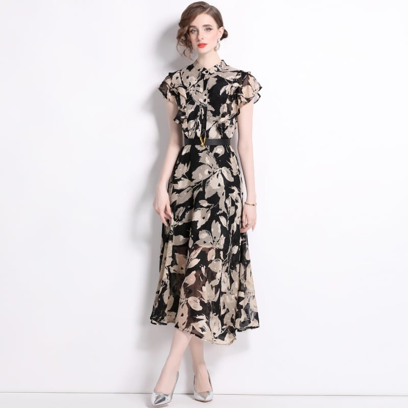 【dress】プリントワンピース　M25063