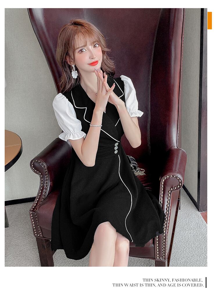 【dress】ファッションand清新!気質満点レトロスウィート着痩せワンピース G1506