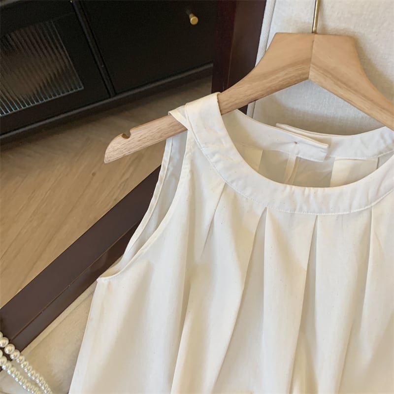 【tops】ノースリーブギャザータンクトップF7507