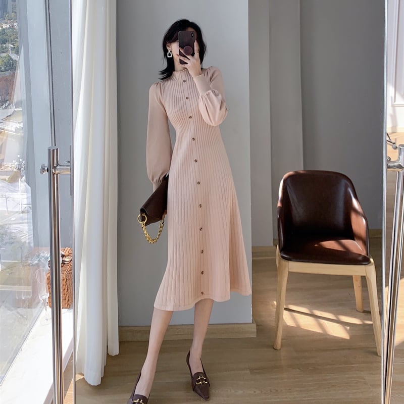 【dress】ニットワンピース　M25449