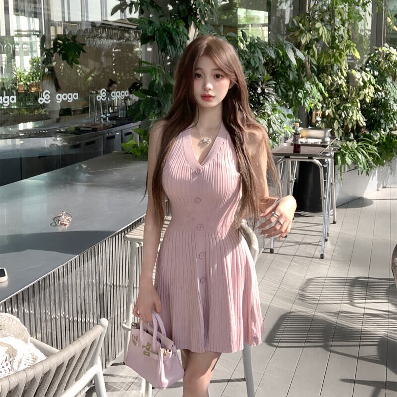 【dress】ノースリーブニットワンピース　M30256