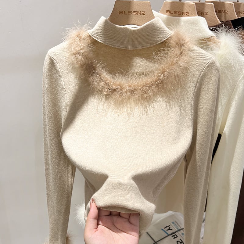 【tops】ファーニットトップス　M27760