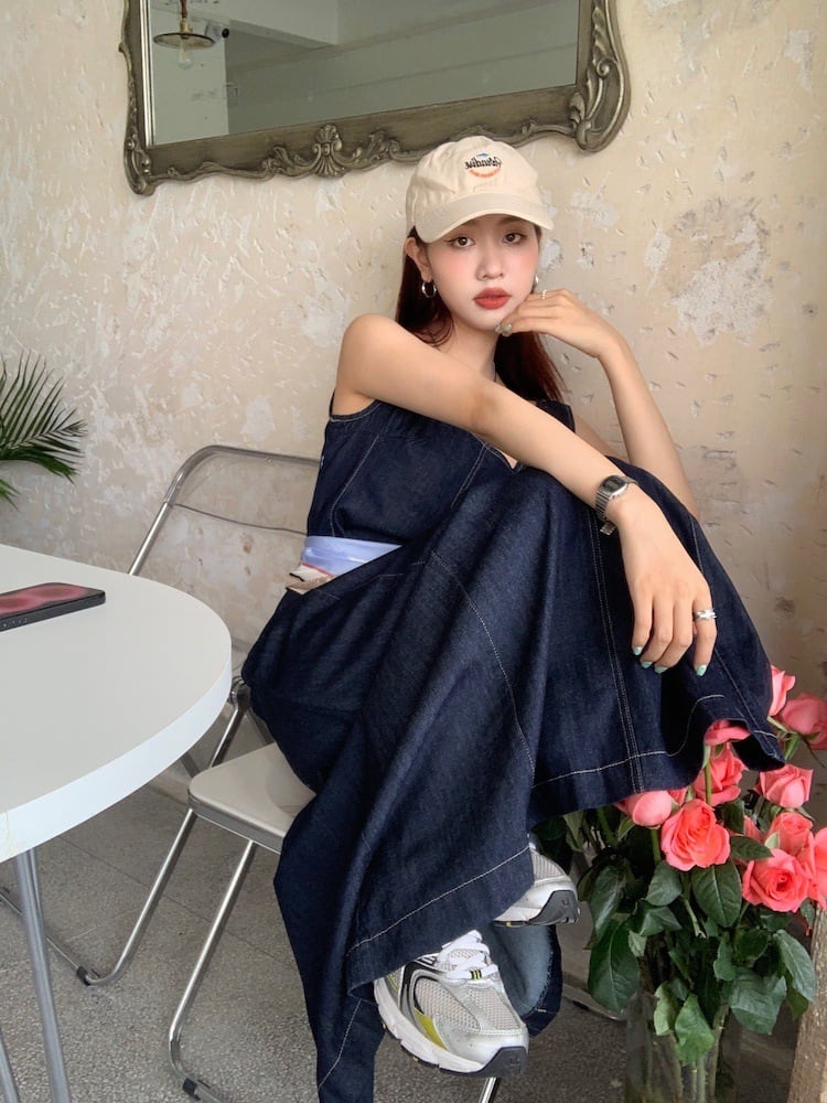 【dress】デニムワンピース　M25033