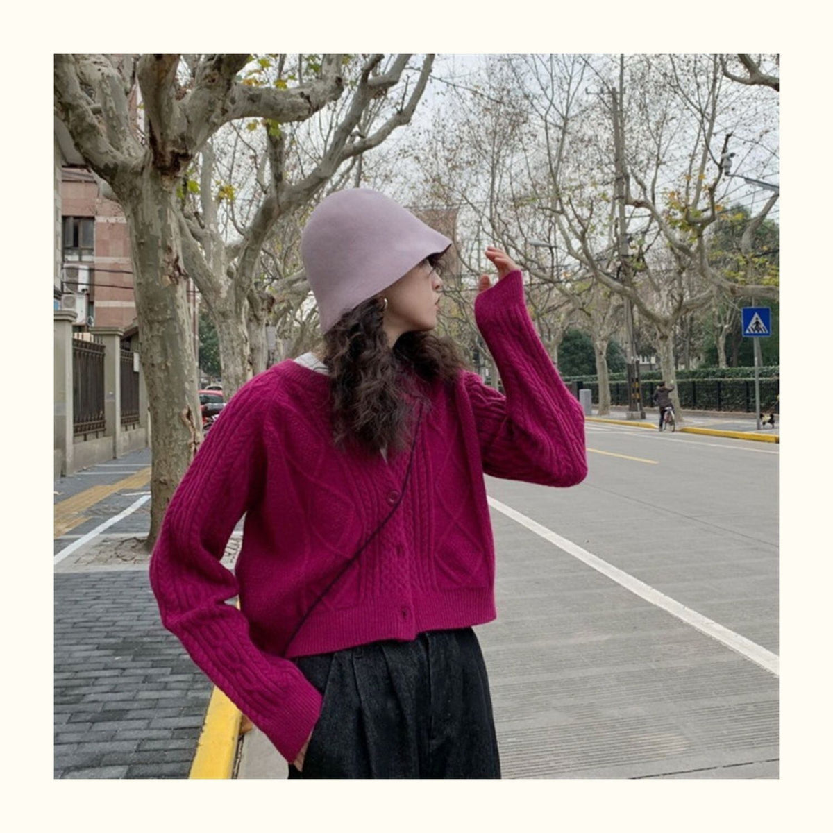 【outer】ニットカーデ　M27268