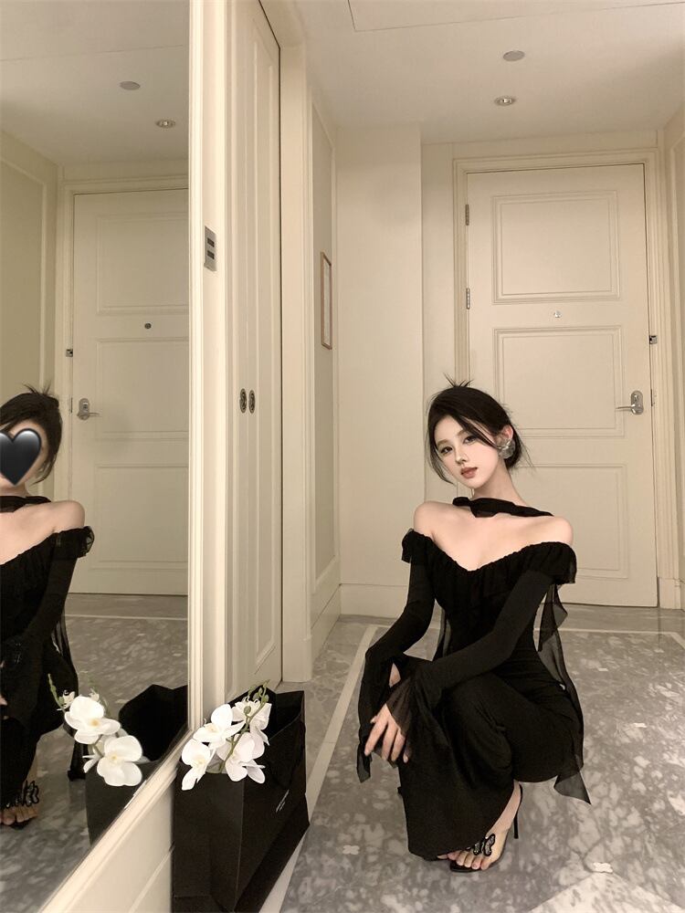 【dress】Vネックワンピース　M29660