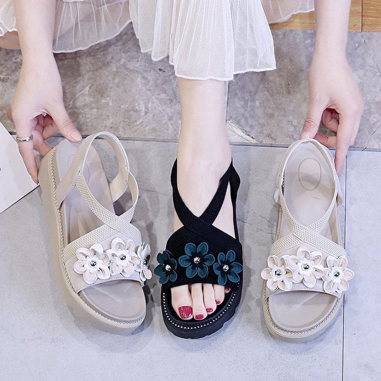 【shoes】立体フラワーサンダル　M24651