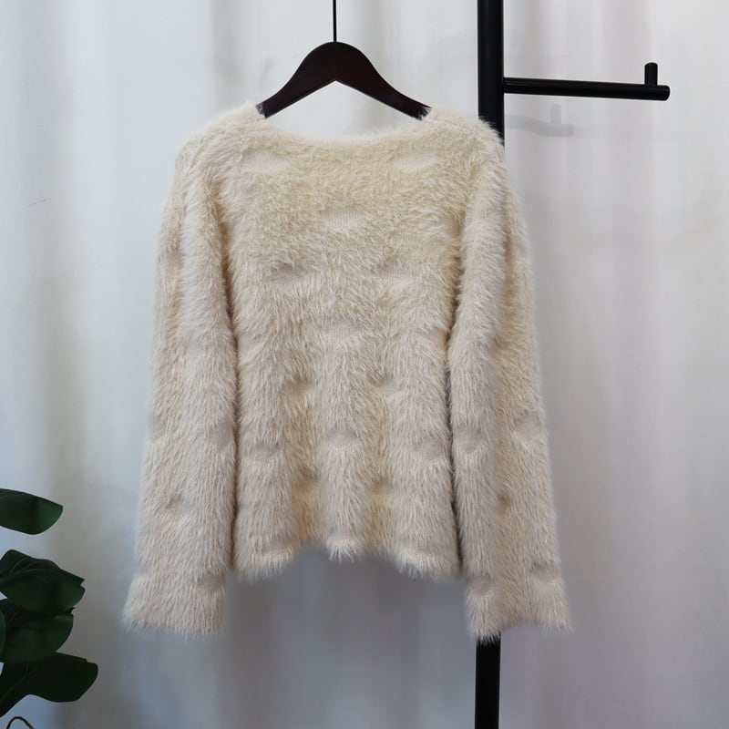 【outer】シャギーニットカーデ　M25433