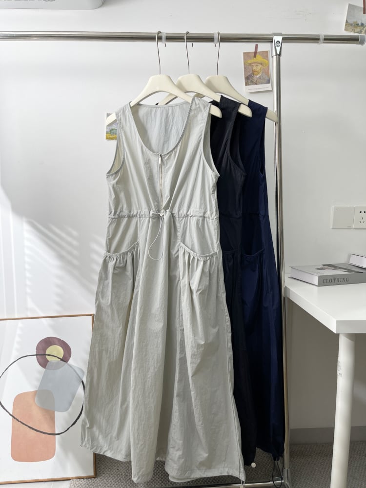 【dress】ノースリーブファスナーワンピース　M29937