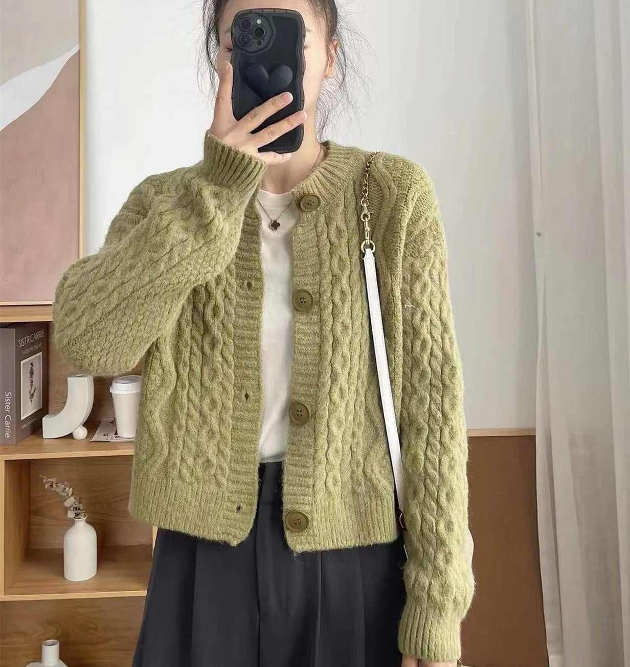 【outer】ニットカーデ　M28654