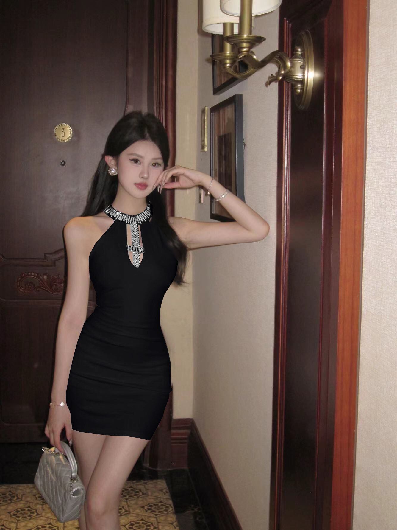 【dress】ホルターネックワンピース G21017