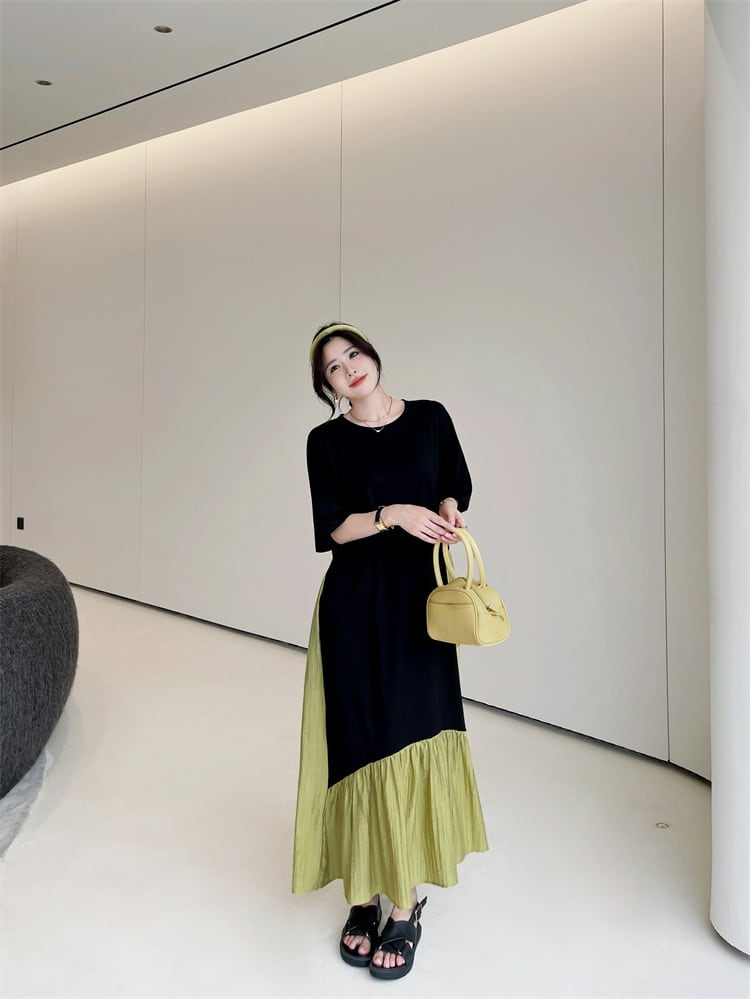 【dress】切り替えワンピース　M25159