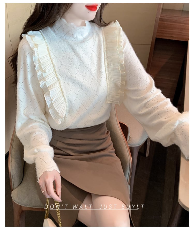 【tops】レースシャツトップス　M28658
