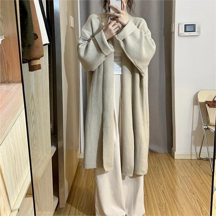 【outer】ロング丈ニットカーデ　M19009