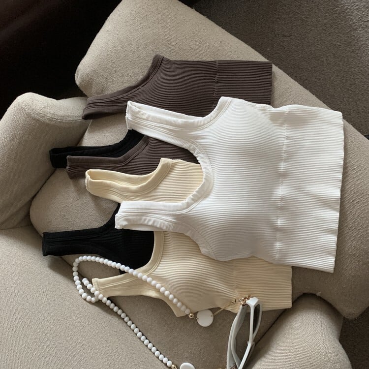 【tops】ニットキャミソール　M25468