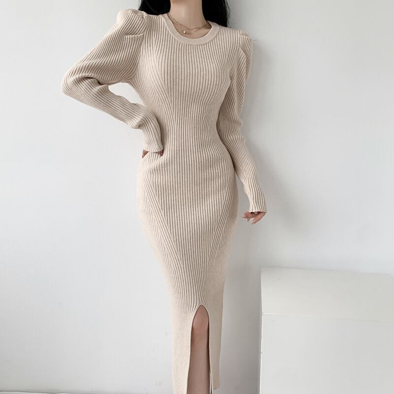 【dress】スリットワンピース　M18842