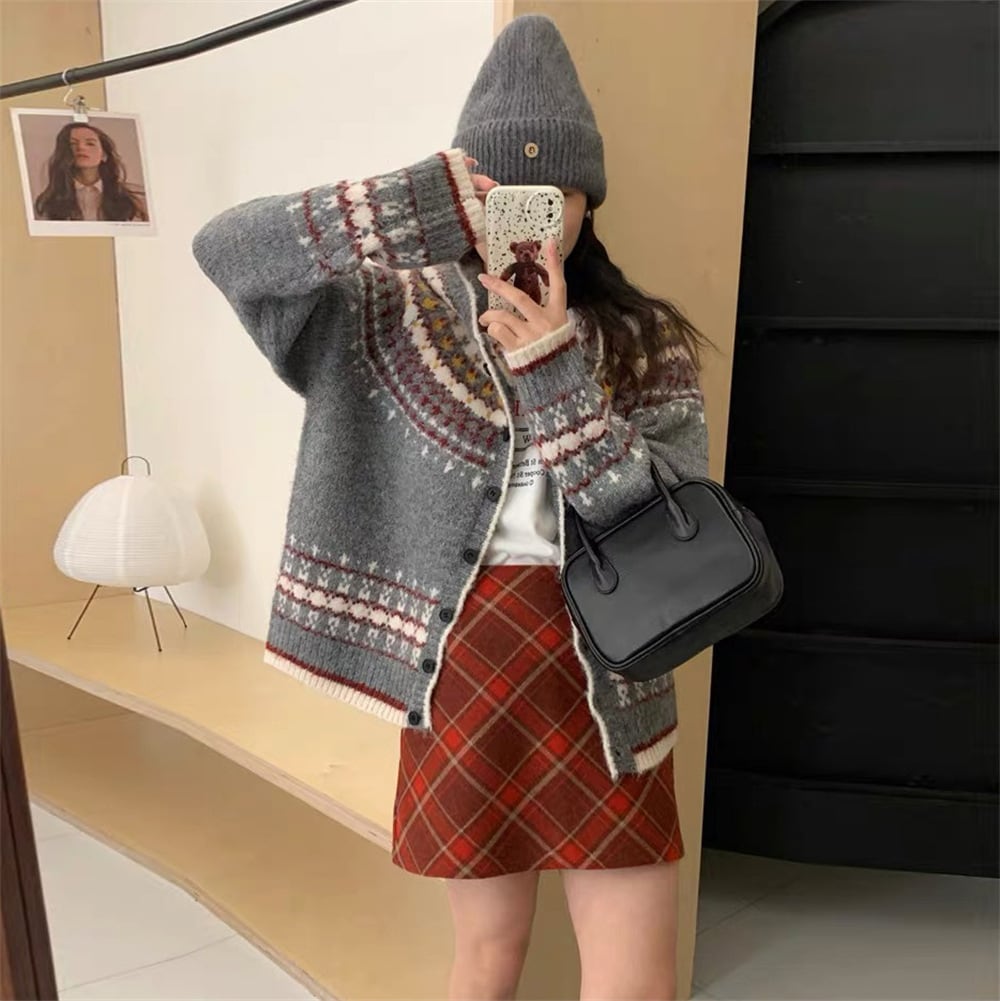 【outer】ニットカーデ　M25984