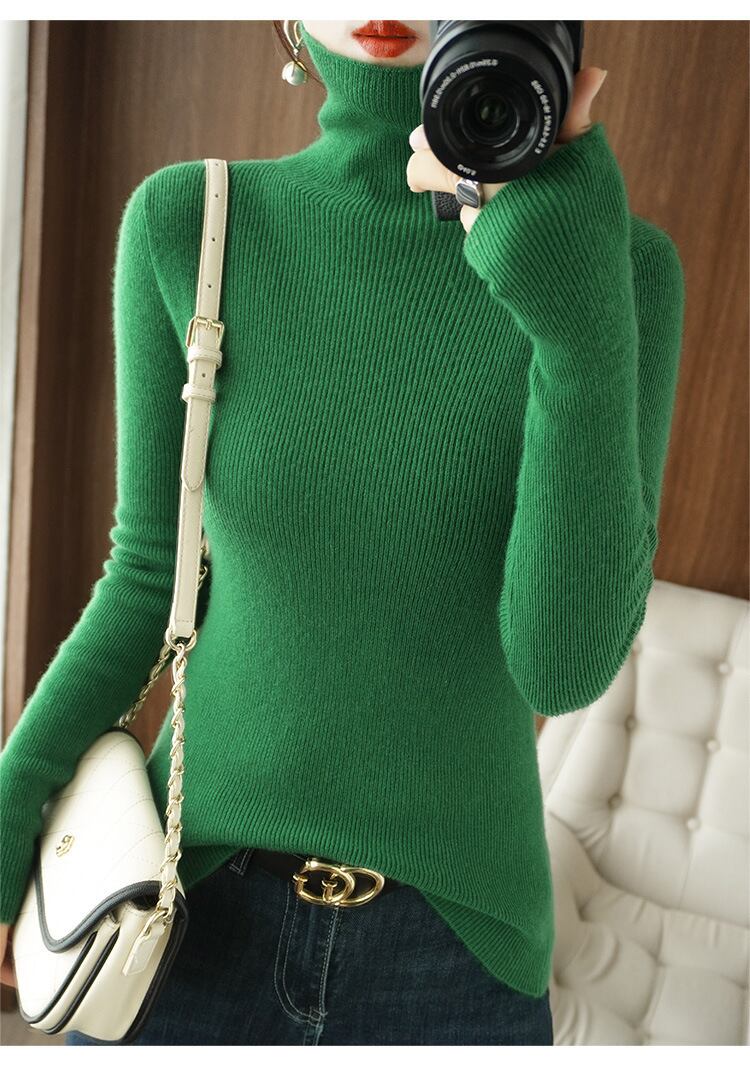 【tops】ハイネックニットプルオーバー　M19162