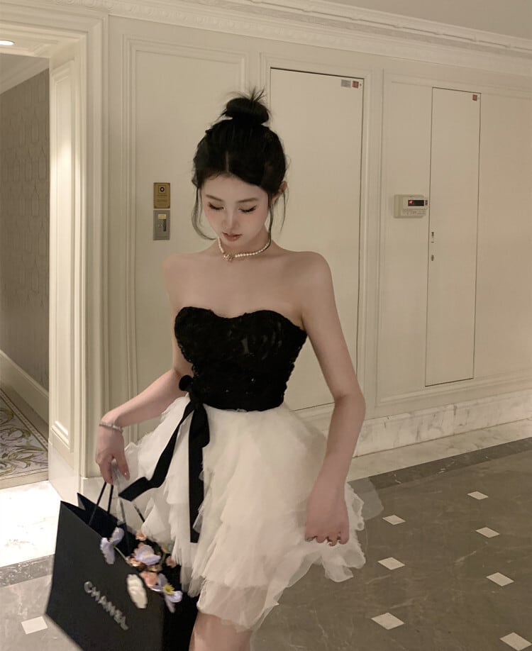 【dress】ベアトップワンピース　M24445