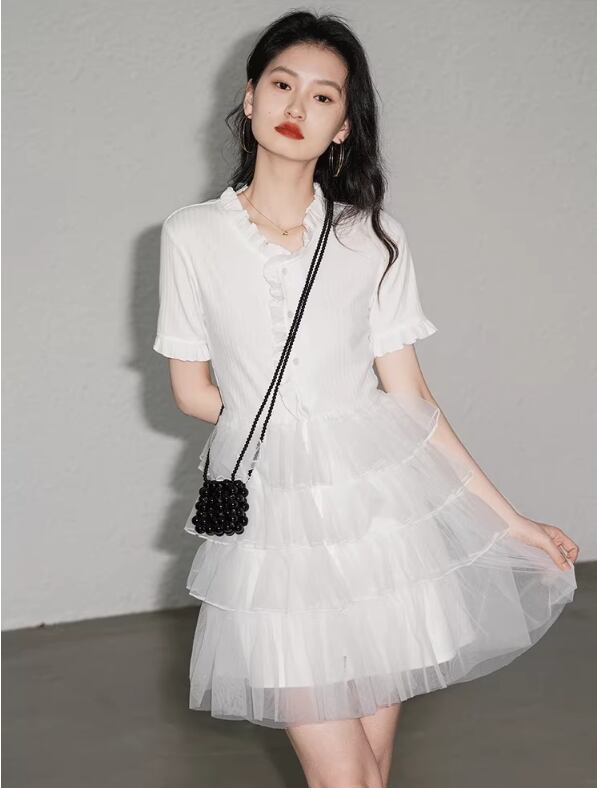 【dress】フランス風シフォンワンピース G20101