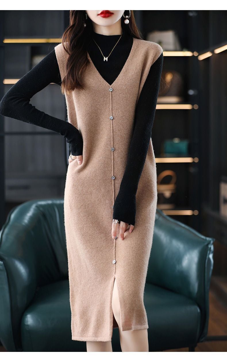 【dress】Ｖネックベストワンピース 　N2239