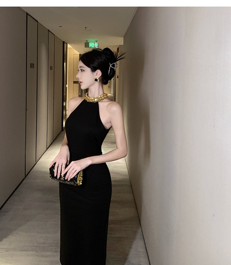 【dress】ホルターネックワンピース G20086