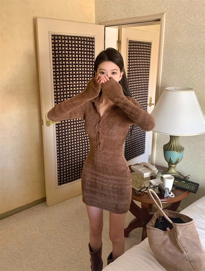 【dress】ニットワンピース　M27992