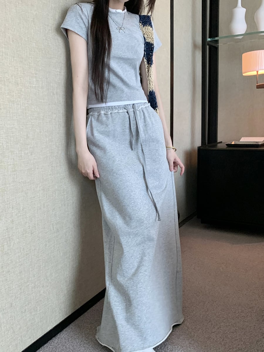【set】Tシャツ×スカートセット　M24374