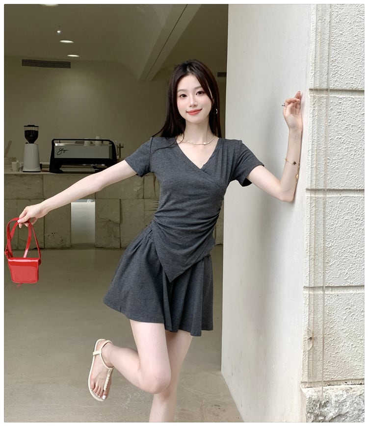 【set】Tシャツ×スカートセット　M24193