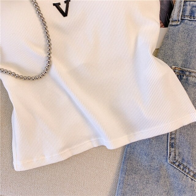 【tops】2色ニットキャミソールF7366