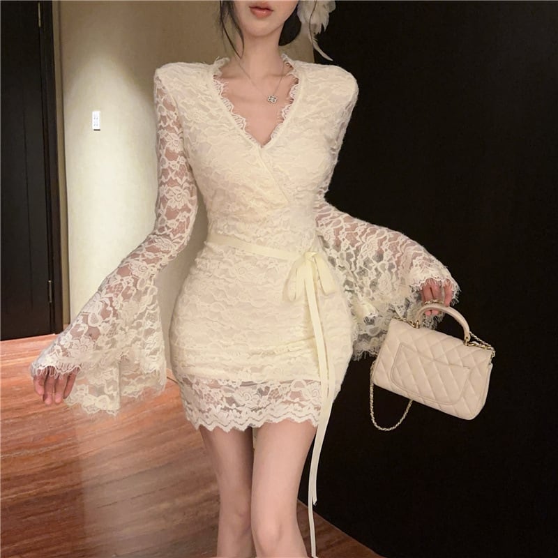 【dress】レースデートワンピース　M28164