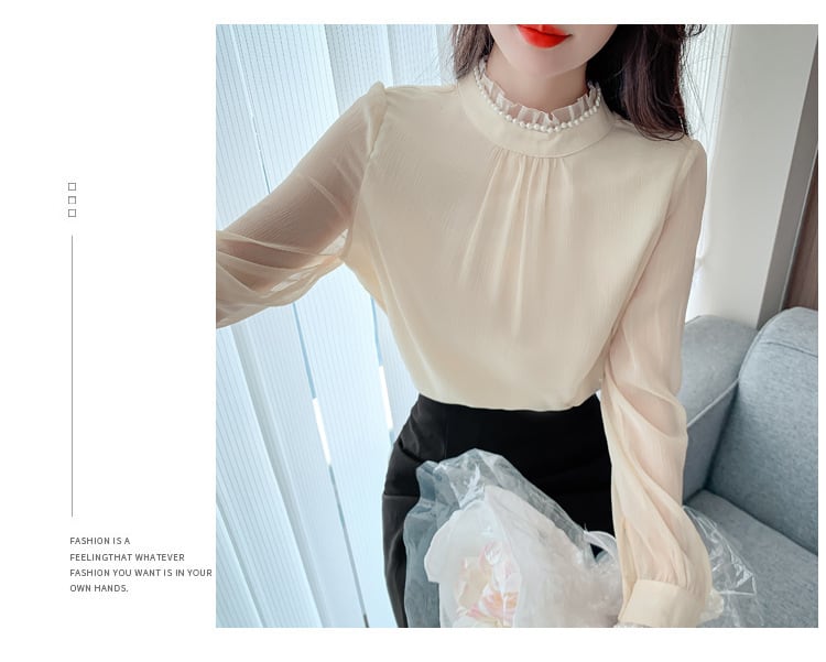 【tops】レースシャツトップス　M25402