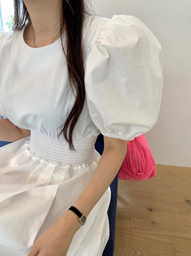 【dress】パフスリーブワンピース　M29779