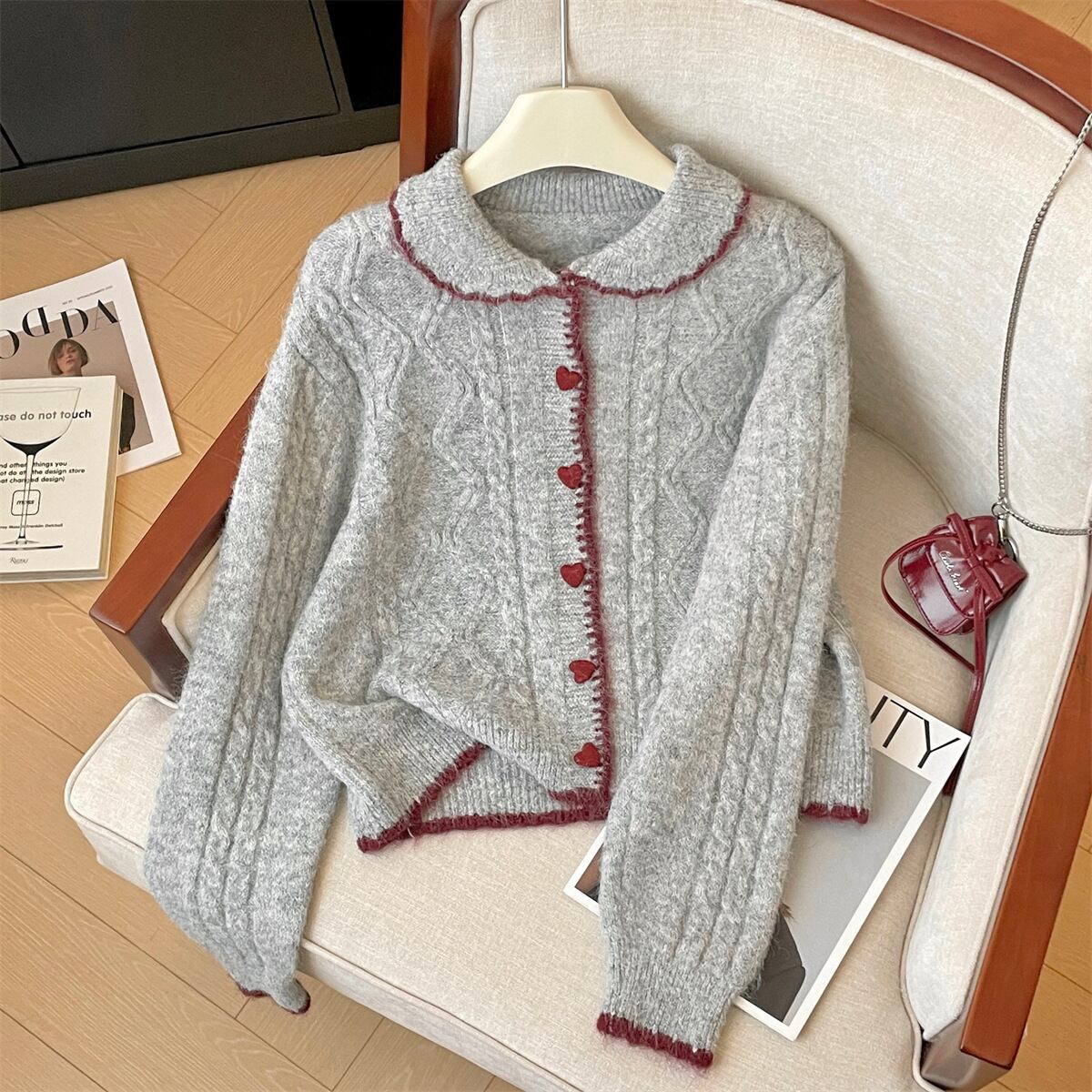 【outer】ニットカーデ　M29202
