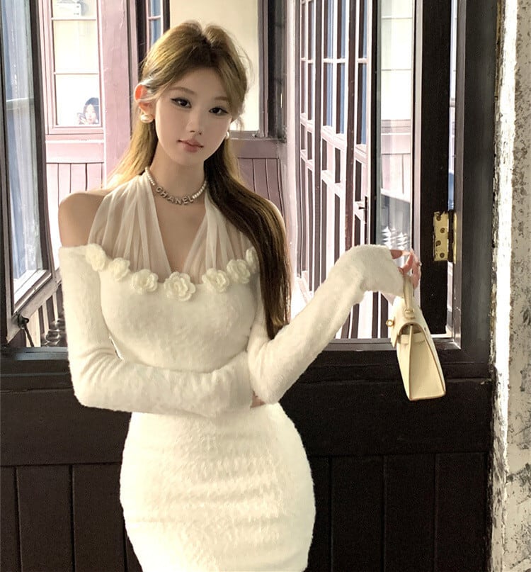 【dress】ホルターネックワンピース　M27481