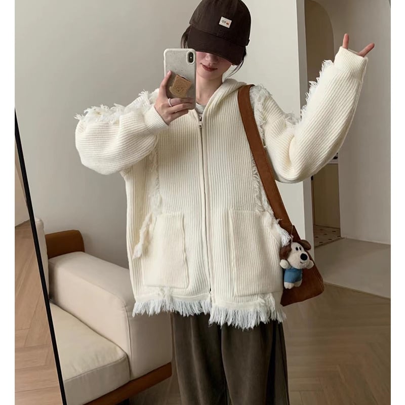 【outer】ニットカーデ　M26203