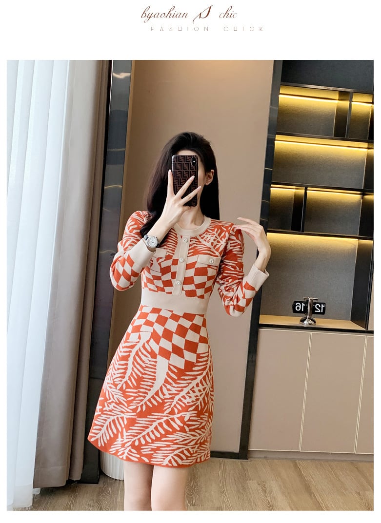 【dress】ニットワンピース　M25520