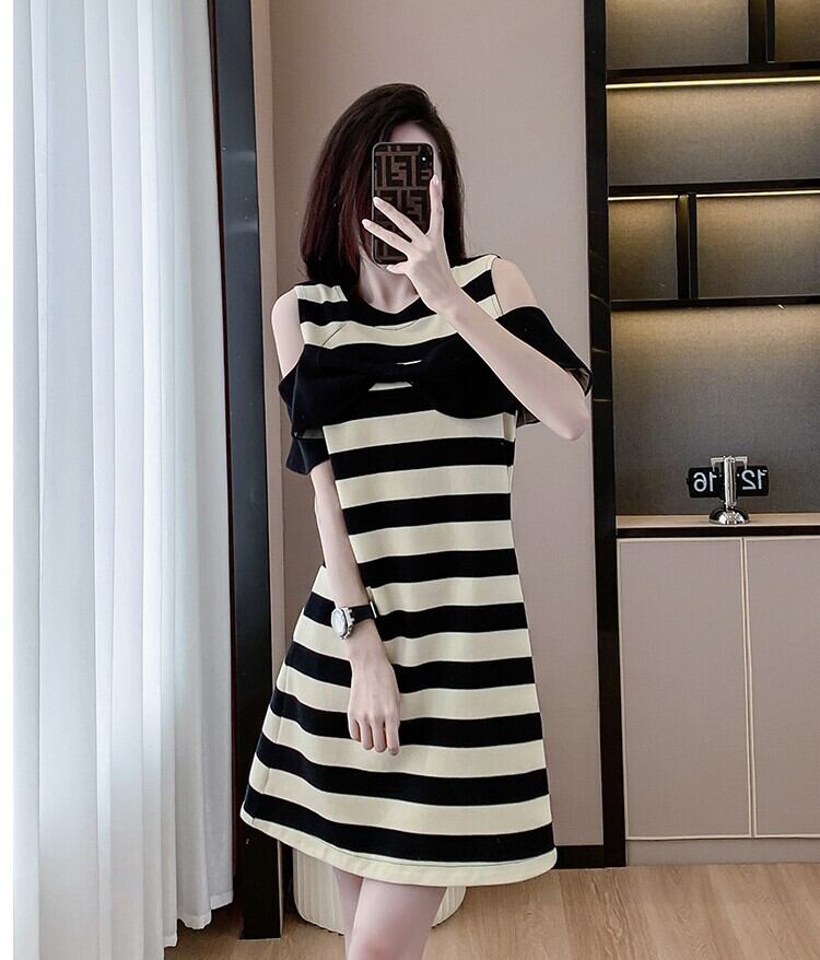 【dress】ボーダー柄ワンピース　M29312