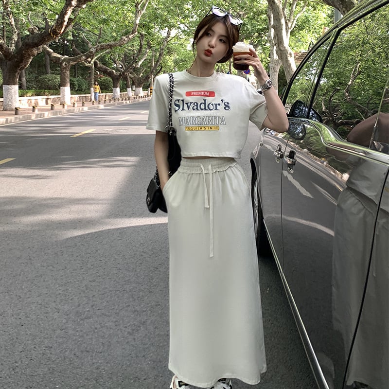 【set】Tシャツ×スカートセット　M24649
