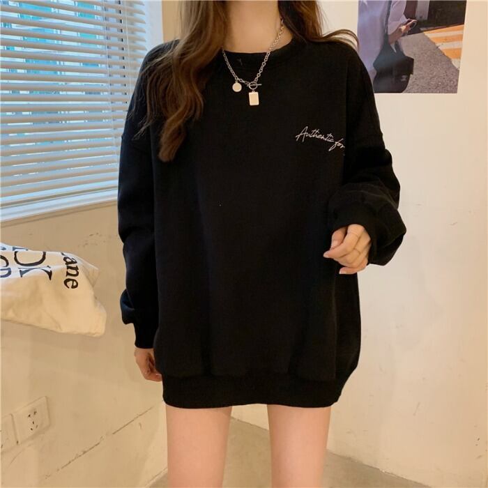 【tops】INS風秋冬新作ファッション美人度アップ!韓国系厚手裏起毛ルーズパーカー G3528